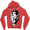 snow white Zipper Hoodie