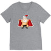 funny flashing naked nude christmas santa claus V-Neck Tee
