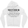 mother defined mothers day Zipper Hoodie