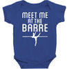 meet me at the barre ballet shoes funny Baby Bodysuit