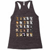 dabbing animals Racerback Tank