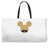 mickey mouse moustache Weekender Totes