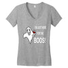 im here for the boos Women's V-Neck T-Shirt