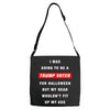 i was going to be a trump voter for halloween but my head wouldn't fit Adjustable Strap Totes