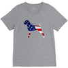 patriotic boxer V-Neck Tee