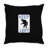 keep left shark Throw Pillow