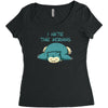 i hate the morning Women's Triblend Scoop T-shirt