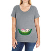 Two Peas In a Pod Twin Babies Ladies Curvy T-Shirt