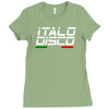 retro italo disco Ladies Fitted T-Shirt