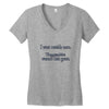i went outsude once Women's V-Neck T-Shirt