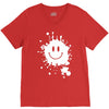 mud splatter smiley face smile forrest gump movie V-Neck Tee