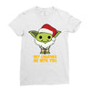 may cristmas be with you yoda Ladies Fitted T-Shirt