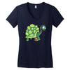 tortue nazie zombie Women's V-Neck T-Shirt