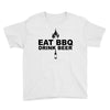 eat bbq drink beer Youth Tee