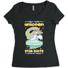 5  unicorn stab idiots Women's Triblend Scoop T-shirt