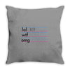 practice your texting Throw Pillow