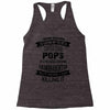 Super Cool Pops Of A Freaking Awesome Granddaughter Racerback Tank