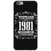 vintage made in 1981 perfectly aged a living legend iPhone 6/6s Case