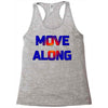 move along got nothing for you Racerback Tank