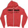 first grade squad Zipper Hoodie