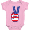 Peace Sign Hand Baby Onesie