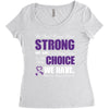 we don't know how strong we are until being strong is the only choice Women's Triblend Scoop T-shirt