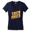 taco party Women's V-Neck T-Shirt