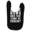 beer runs does that count as exercise funny Baby Bibs