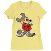 master mouse Ladies Fitted T-Shirt