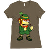 happy saint patrick day simpson 2 Ladies Fitted T-Shirt