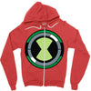 omnitrix symbole ben10 Zipper Hoodie