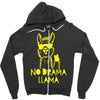 no drama llama (2) Zipper Hoodie