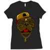 dog hip hop style Ladies Fitted T-Shirt
