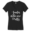 fearless is the new pretty Women's V-Neck T-Shirt