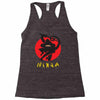 love ninja monkey banana Racerback Tank