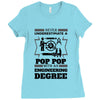 Never Underestimate A Pop Pop With An Engineer Degree Ladies Fitted T-Shirt