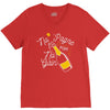 no 'pagne no gain V-Neck Tee