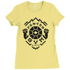 pewter gym Ladies Fitted T-Shirt