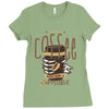 with enough coffee, everything is possible Ladies Fitted T-Shirt