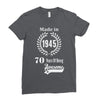 made in 1945 70 years of being awesome Ladies Fitted T-Shirt