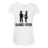 game over  funny pregnancy Maternity Scoop Neck T-shirt