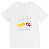 you can't buy happiness but you can live in canada V-Neck Tee