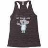 my puns are Racerback Tank
