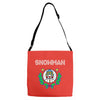 snowman christmas Adjustable Strap Totes