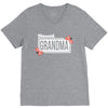 blessed grandma with flower white color V-Neck Tee