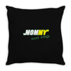 mommy eat veg Throw Pillow