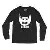 man beard funny mens Long Sleeve Shirts