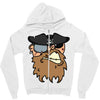 pirates face Zipper Hoodie