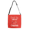 drink up grinches it's christmas Adjustable Strap Totes