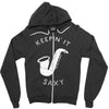 keepin it saxy Zipper Hoodie